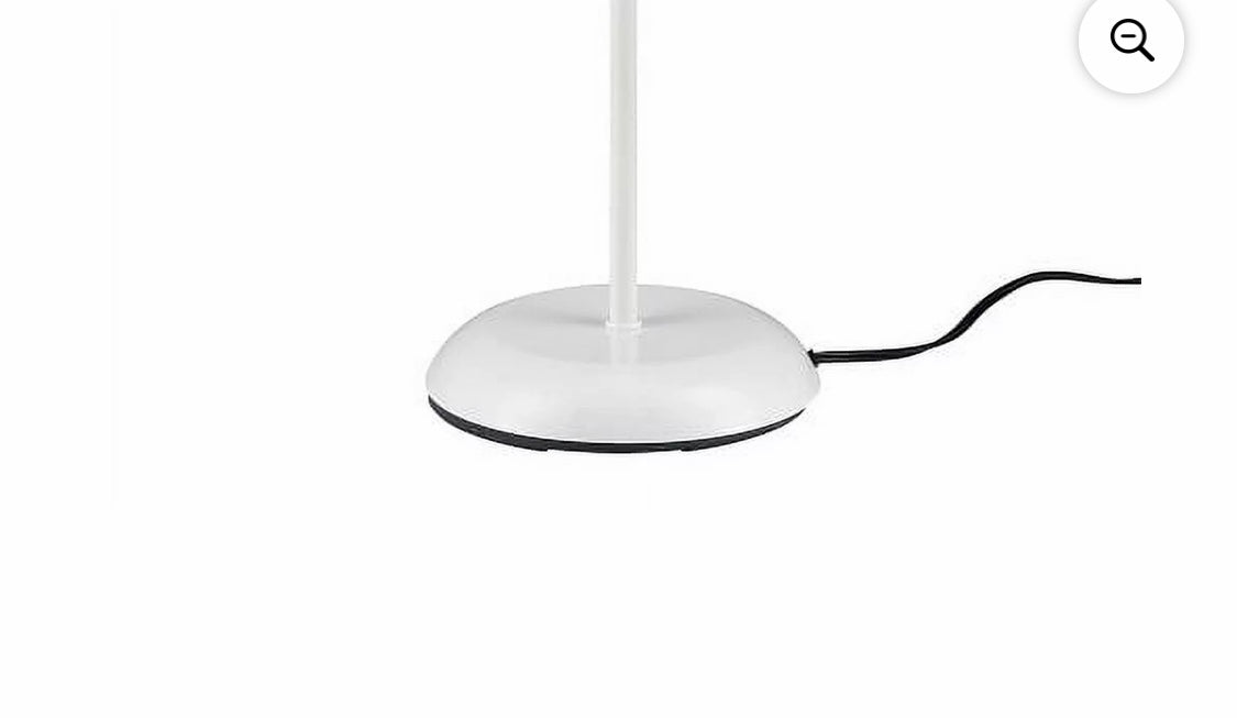 Mainstays 71" White Floor Lamp, Modern Design (tested)