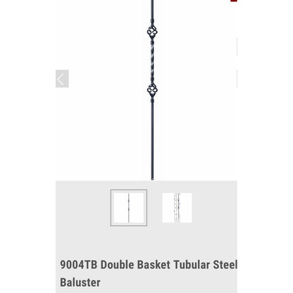 9004TB Double Basket Tubular Steel Baluster