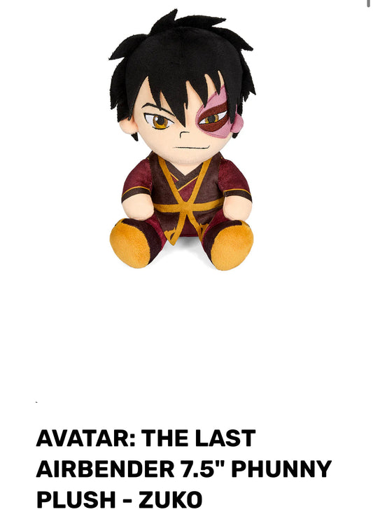 AVATAR: THE LAST AIRBENDER 7.5" PHUNNY PLUSH - ZUKO