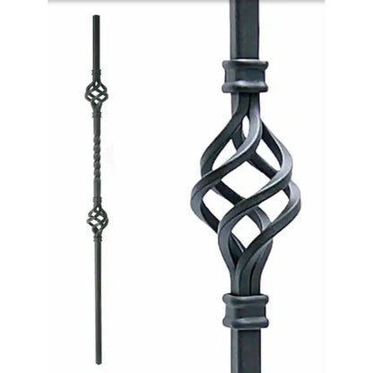 9004TB Double Basket Tubular Steel Baluster