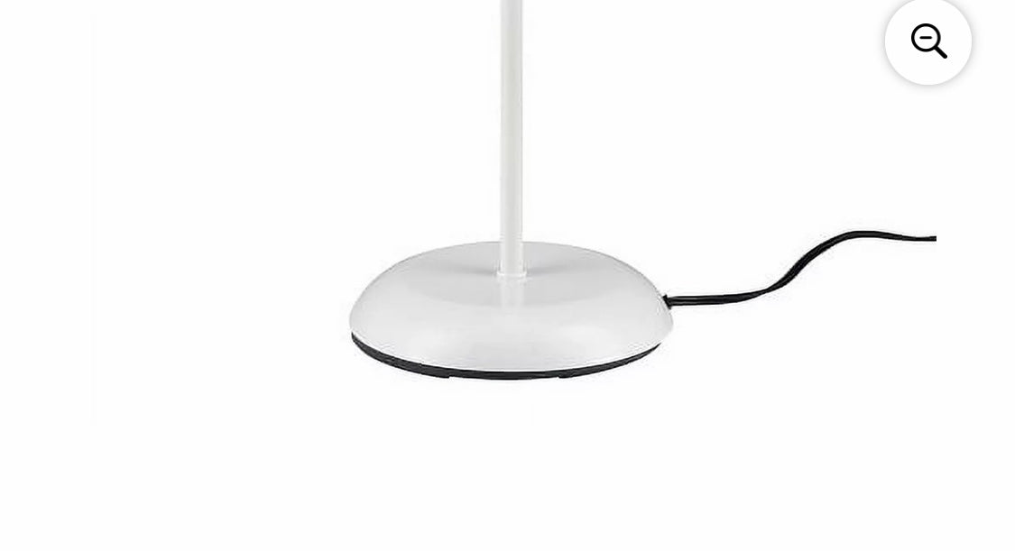 Mainstays 72" White Combo Floor Lamp With Reading Lamp, Modern Design (tested)