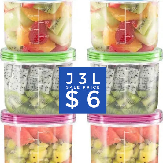 Baby Food Storage set of 6