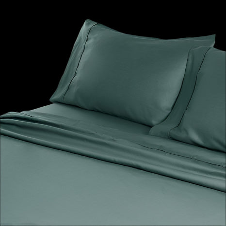 800 Thread-Count Smart Cool Sheet Set-Green-Twin