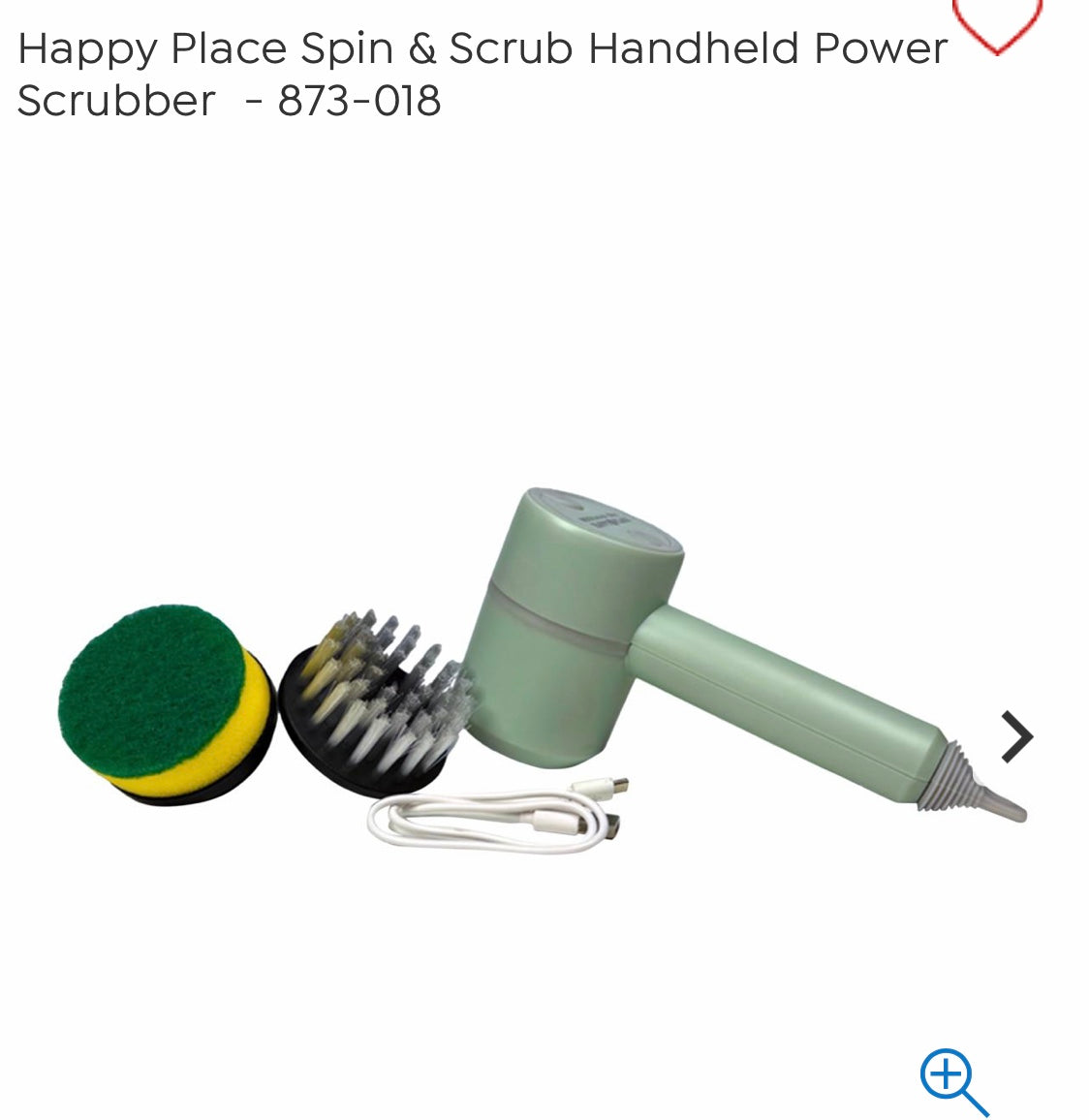 Spin & Scrub Handheld Power Scrubber-Green