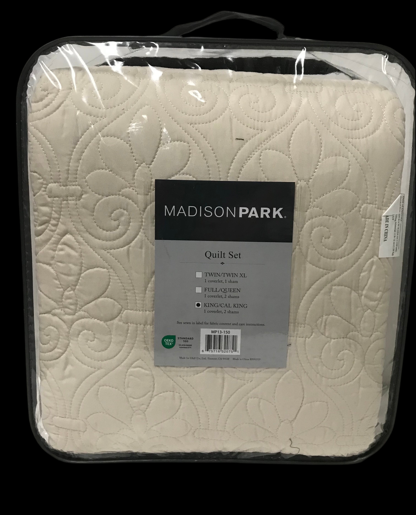 Coverlet Set Ivory-King/Cal King