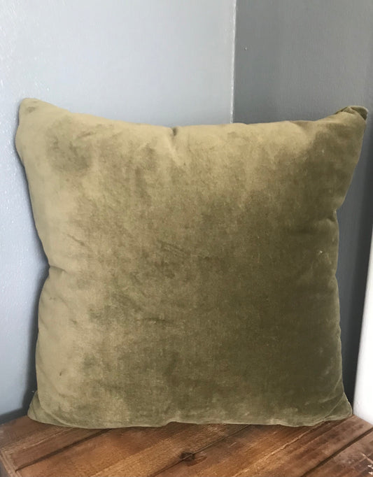 Green Throw Pillow 16x16