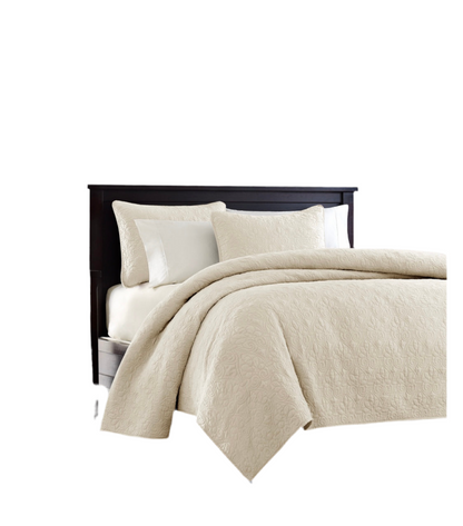 Coverlet Set Ivory-King/Cal King