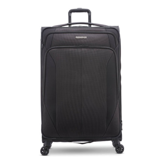 Softside Large Checked Spinner Suitcase-28”