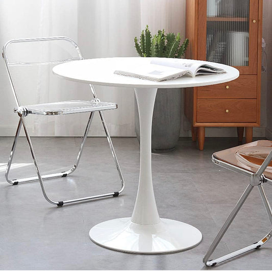 Modern White Round Dining Table