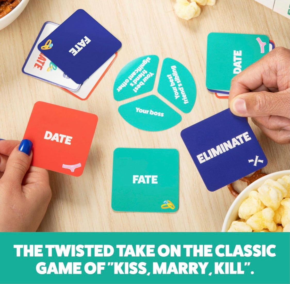 WHAT DO YOU MEME? Date Fate Eliminate — The Card Game That Tests Your Taste