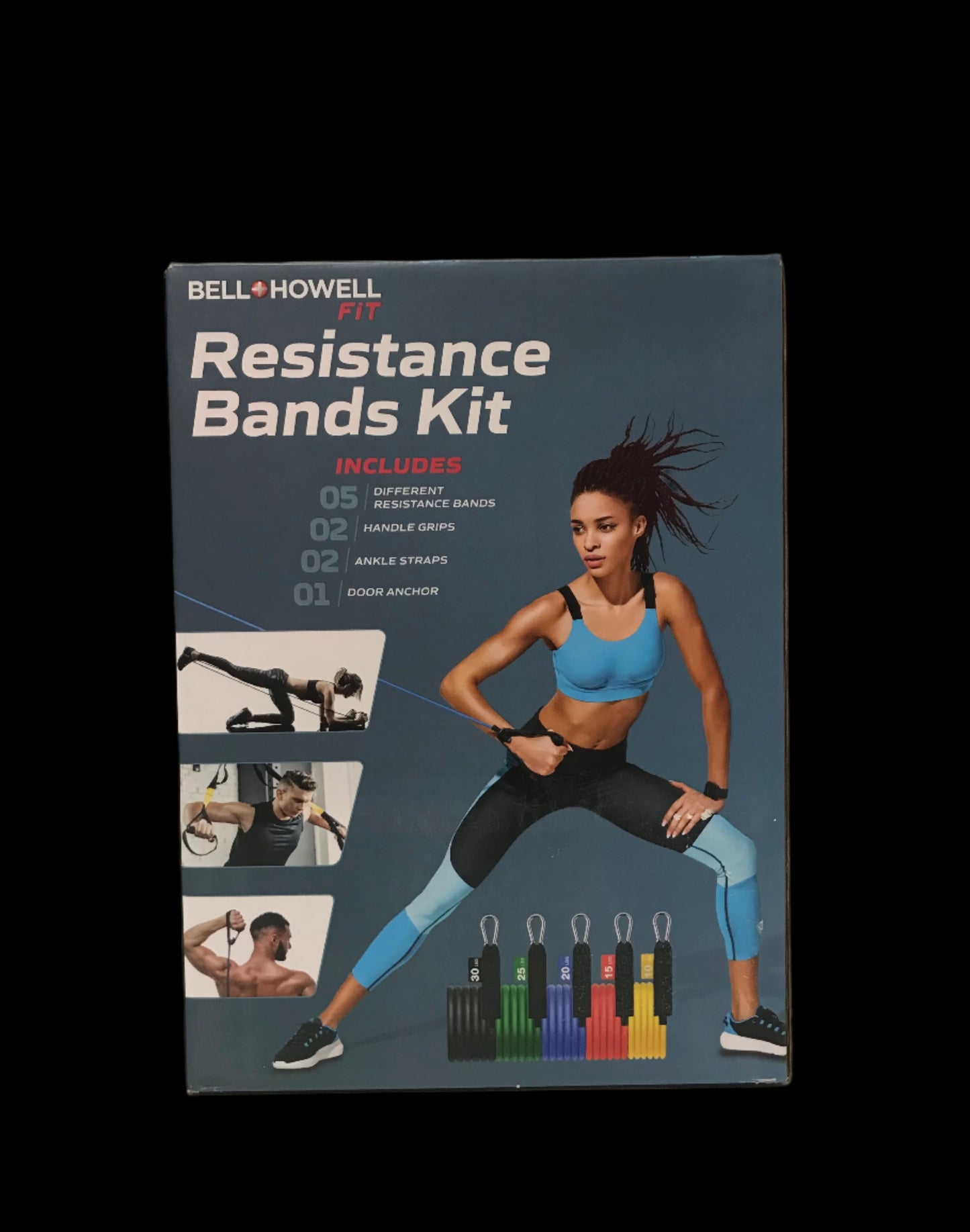 Resistance Bands 10-piece Fitness Kit with Pouch