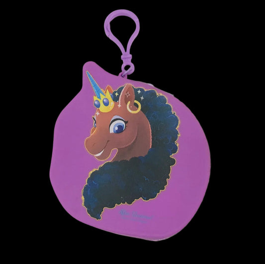 Afro Unicorn Coin Purse