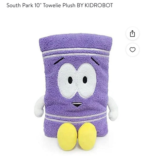 South Park 10" Towelie Plush BY KIDROBOT