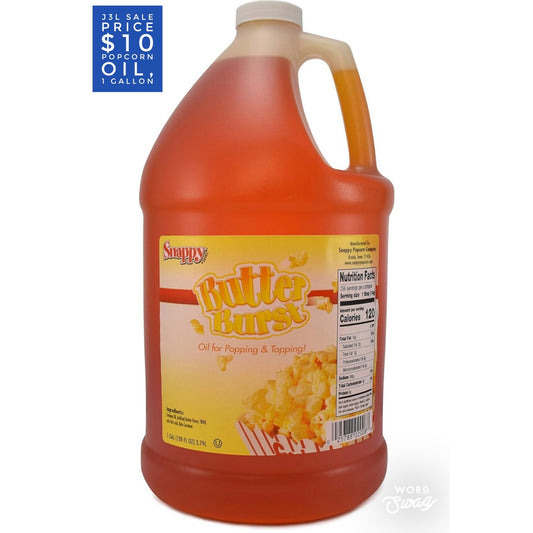 Popcorn Oil, 1 Gallon (best by 09/2025)