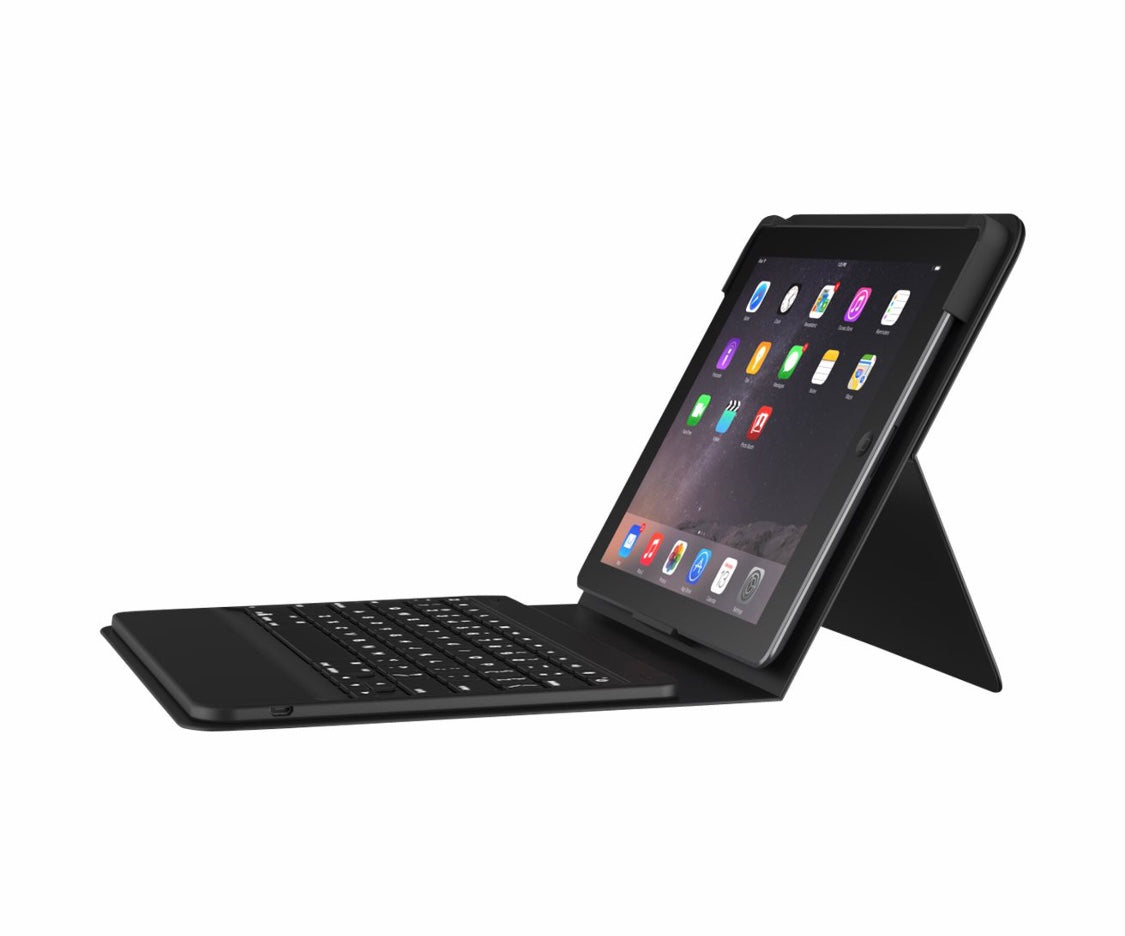 ZAGG Messenger Folio Wireless Case and Keyboard for iPad 10.2 & 10.5 (10th & 11th GEN), Black