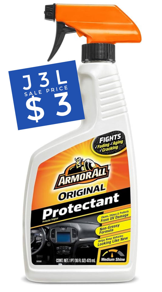 Armor All Original Protectant Spray, Car Interior Cleaner Protects and Preserves Car's Rich Look, 16 Oz