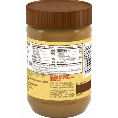 Natural Creamy Peanut Butter Spread and Honey 16 Oz (best by date 1/24/25)