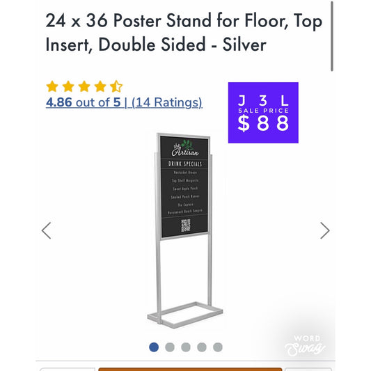 24x36 Sign Stand