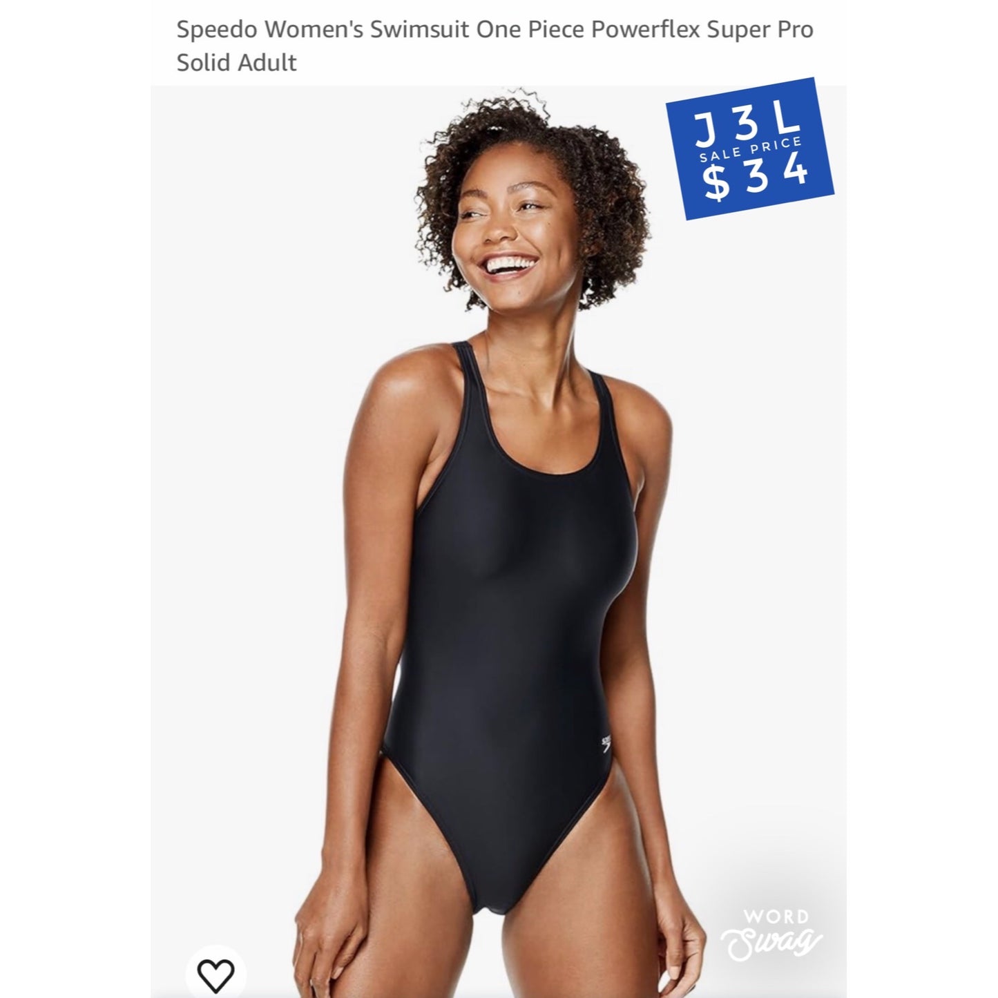 Speedo Women's Swimsuit One Piece Powerflex Super Pro Solid Adult