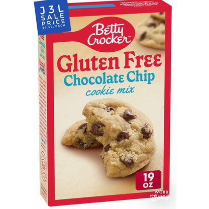 Betty Crocker Gluten Free Chocolate Chip Cookie Mix, 19 oz. (Best by 1/23/25)